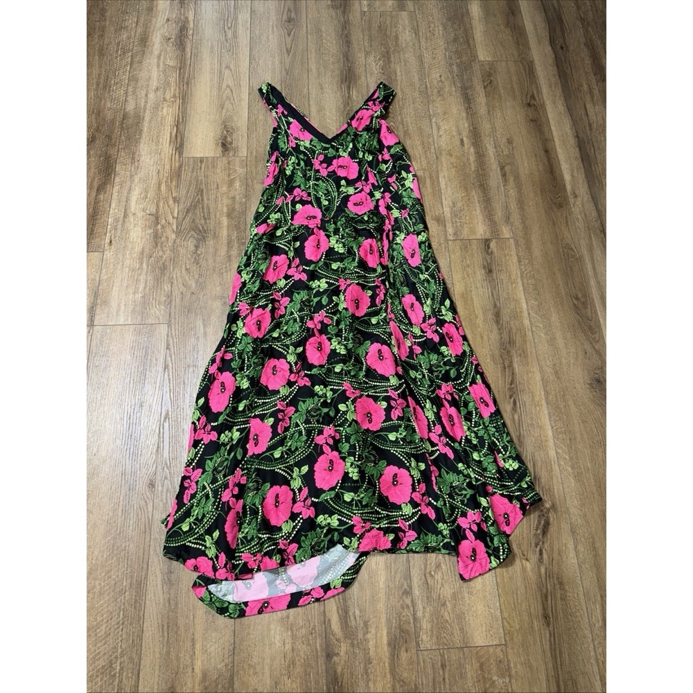 Maeve by Anthropologie‎ Floral Maxi Dress Sleeveless V Neck Summer Casual 14P